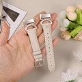 Personalised Leather Bands for Fitbit Charge 6 Band/Fitbit Charge 5 Band Women, Slim Thin Dressy Leather Strap with Sturdy Metal Buckle product logo