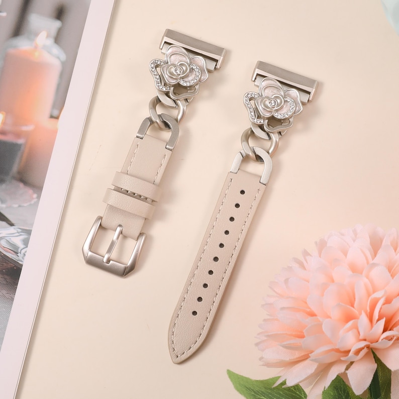 Elegant jewelry style Fitbit Sense 2 watch band for women