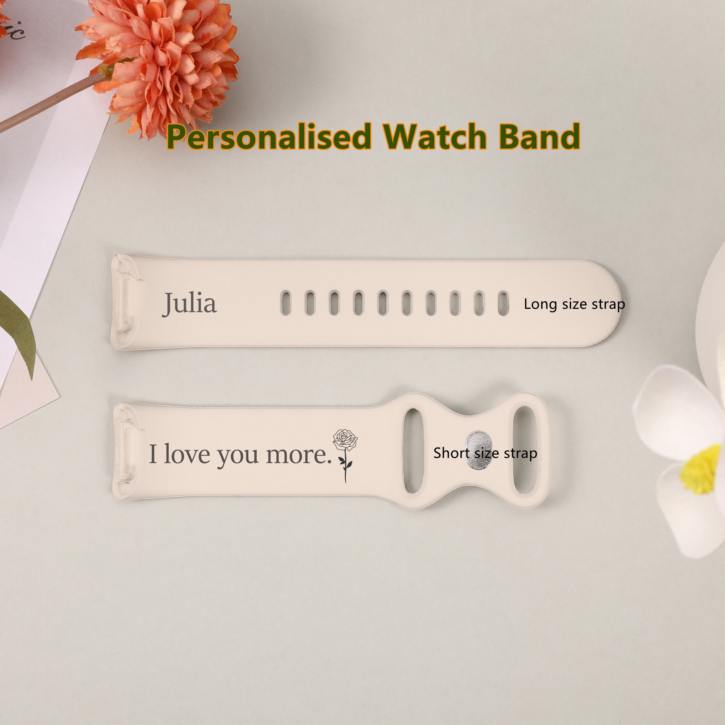 Armbänder Mit Rosen & Schmetterling Gravur Für Fitbit Charge 6/5 – 2 Stück, Silikon, Wasserdicht, Handgelenk 140–200 Mm
