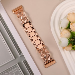 Fashion stainless steel Fitbit Versa and Sense watch band for women