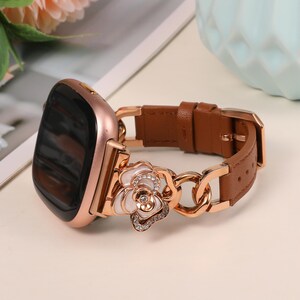 Feminine Fitbit Sense band inspired by French jewelry style