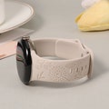 Google Pixel Watch 4/3 41mm Band Women, Google Pixel Watch 2/Pixel Watch Band, Personalized Floral Engraved Band Silicone Sport Straps product logo