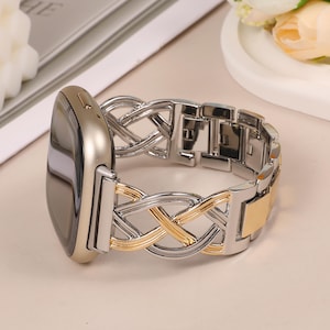 Personalized Fitbit Versa 3/4 stainless steel watch band clasp