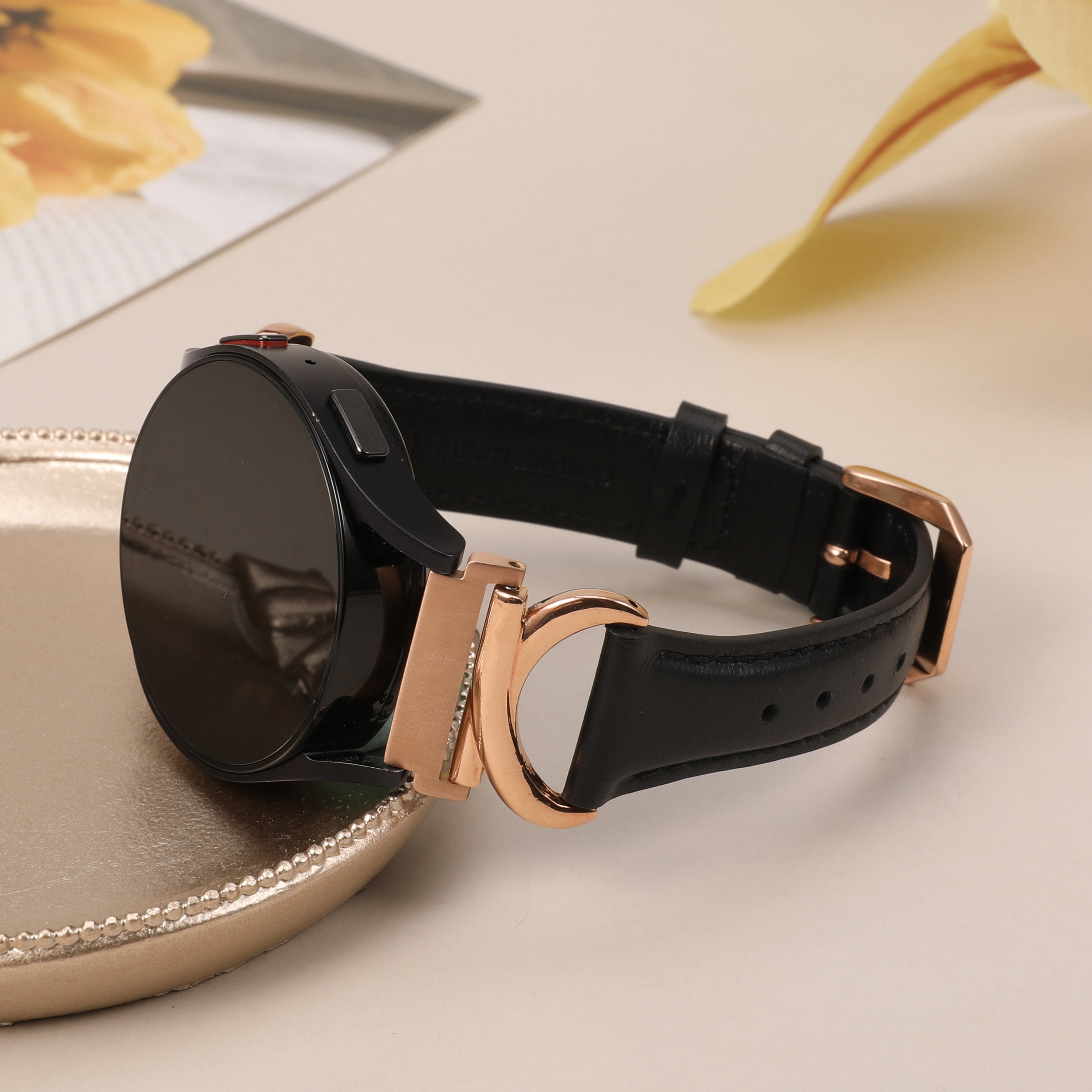 Personalized Leather Bands for Samsung Galaxy Watch 7/FE/6/5/4/Active 2 40mm 44mm/Watch 6 Classic 43mm 47mm/Watch 5 Pro 45mm,20mm Watch Band