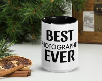 TAZA PERSONALIZADA DIVERTIDA - El mejor fotógrafo de todos los tiempos - idea de regalo para fotógrafo. Taza de fotógrafo, regalo de Navidad de fotógrafo