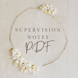 Supervision Notes Template