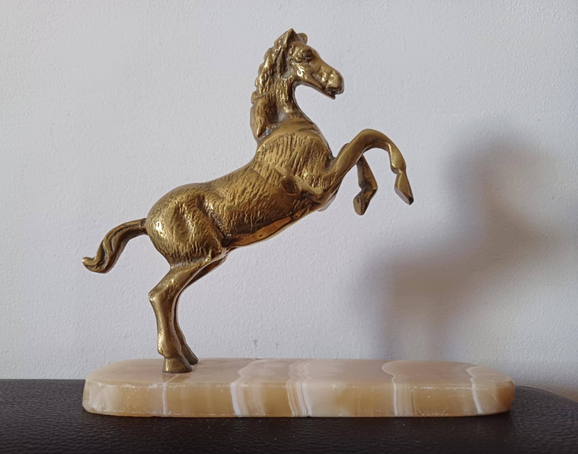 Sculpture Cheval En Bronze - Villedieu-les-Poêles - Artisanat Vintage