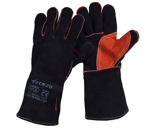 1 Heat and fire resistant glove, barbeque gloves, welding gloves, Animal handling, Gardening, Fireplace, Pot holder