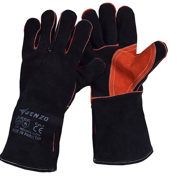 1 Heat and fire resistant glove, barbeque gloves, welding gloves, Animal handling, Gardening, Fireplace, Pot holder