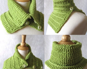 Convertible Scarf Pattern:  Knit Capelet Cowl Plus 2 Tutorials Instant Download