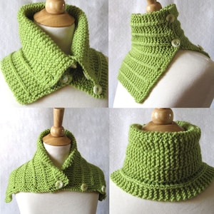 Convertible Scarf Pattern:  Knit Capelet Cowl Plus 2 Tutorials Instant Download