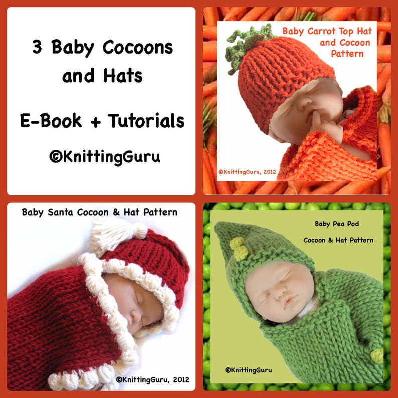 3 Baby Cocoon Sets E-book Tutorials 3 Pattern Bundle - Etsy