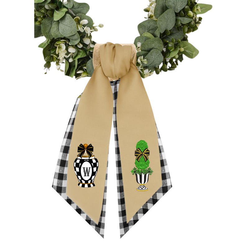 CottageandClub Wreath Sash - Thumbnail 2