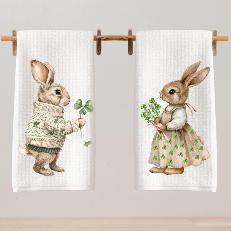 Bunny Rabbit Tea Towel