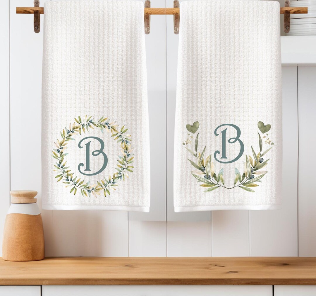 Momogram Tea Light Custom Monogram Tea Towel – Wedding or Shower Couples Gift ...