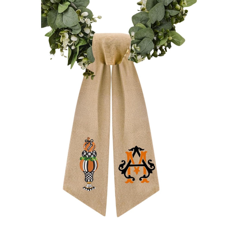 CottageandClub Wreath Sash - Thumbnail 3