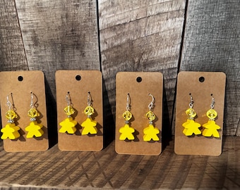 Meeple Dice Earrings