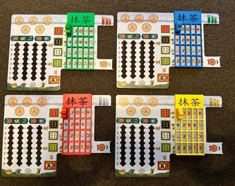 The White Castle with Matcha Player Board Holder set of 4. Now with color Option!