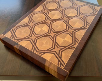 Premium end grain cutting board, hardwood, butchers block, bbq and kitchen style. Made in Ireland top quality boards