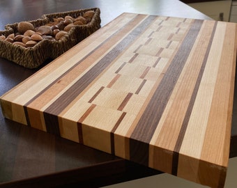 Hardwood edge grain cutting board, bbq, butchers block, kitchen boards