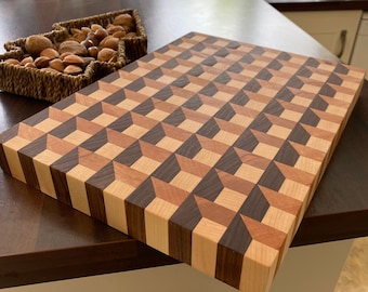 Cutting Board 3D End Grain - pick from available sizes *Made