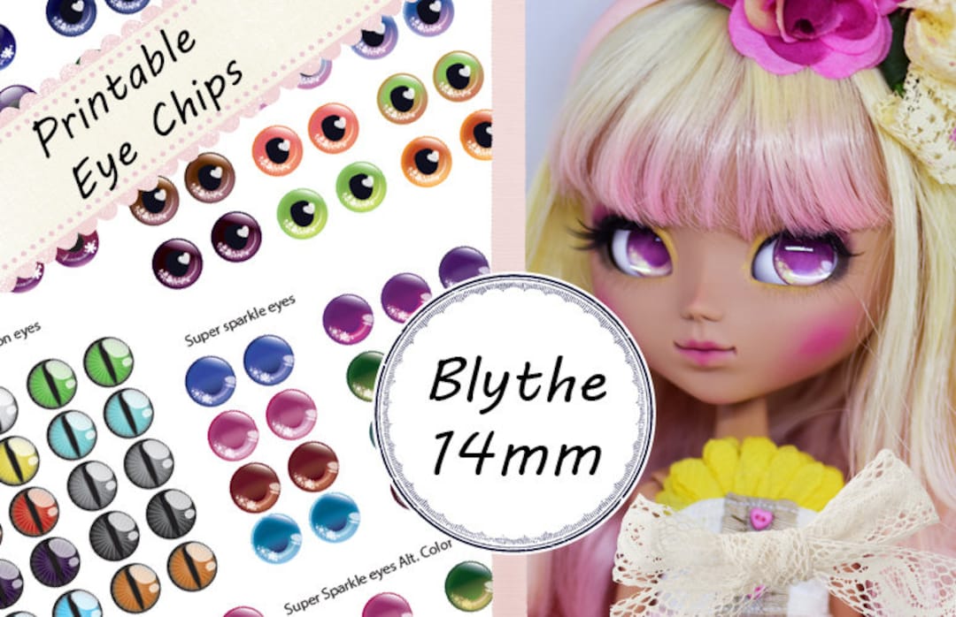 Blythe &amp; Furby Printable Eye Chips - Sheet #6 - 14mm - Etsy