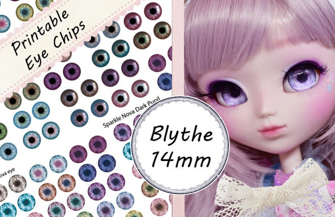 Blythe &amp; Furby Printable Eye Chips - Sheet #8 - 14mm - Etsy