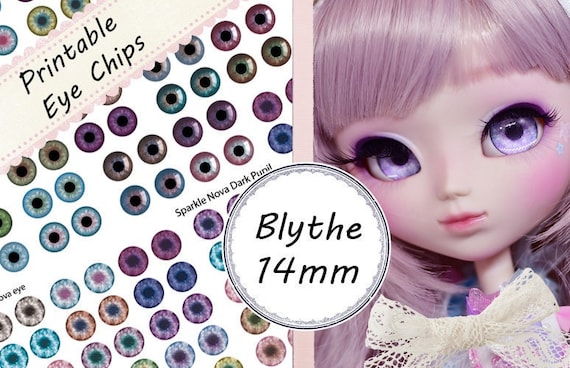 Blythe & Furby Printable Eye Chips - Sheet #8 - 14mm - Etsy