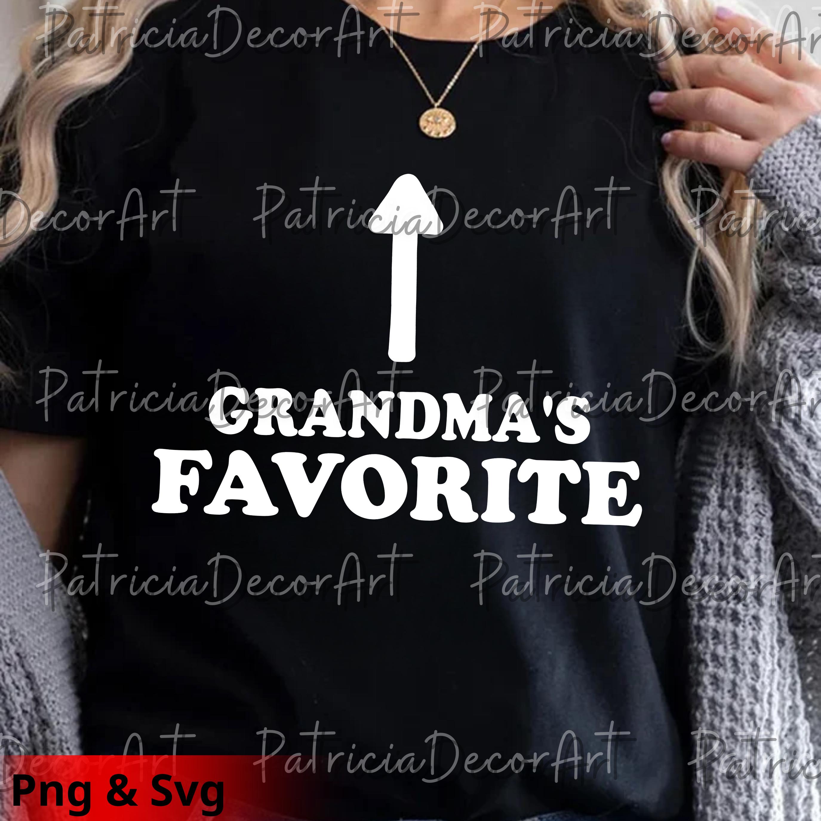 Grandma's Favorite PNG Svg for Circut, Favorite Grandson and ...