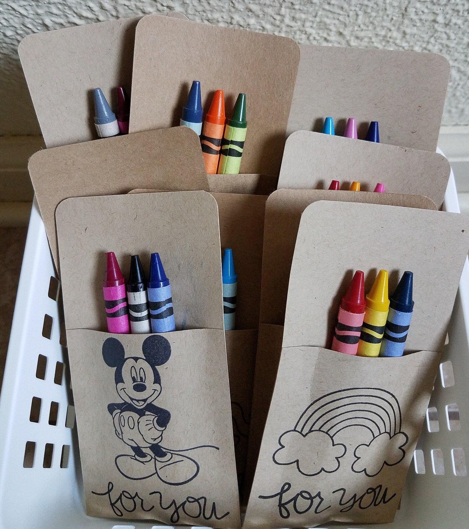 Crayon Party Packs birthday gift party favors wedding Etsy