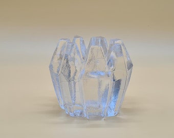 Lindshammar candle holder lantern Ljuslyktor glass votive vintage art glass design C. Sjögren 60s 60s 70s 70s mid century modern Sweden