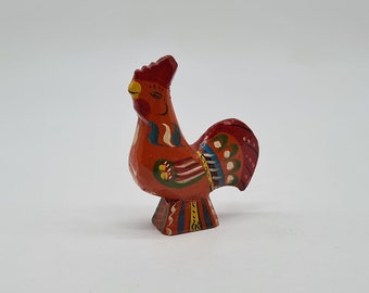 Dalahahn Dalarna rooster vintage rooster design Erik Pell Nils Olsson Sweden Dala Sweden figure wooden figure hand painted 60s 60s 70s