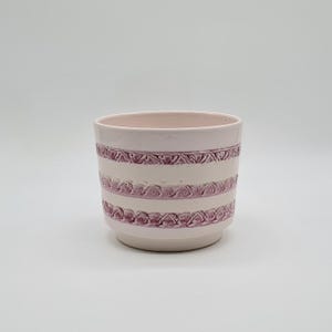 Vintage keramische plantenbak roze plantenbak vintage design keramiek West-Duits aardewerk jaren 1960 60 70 70 60 70 midden eeuw wgp mcm vtg