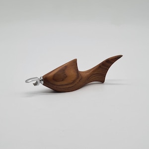Shark Fish Shark Bottle Opener Capsule Lifter Teak Teakwood Vintage Design Draft 1960s 50s 60s Bar Bar Accessories Space Age MCM