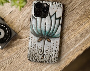 Blue Lotus Namaste Tough Phone Cases