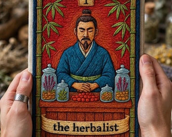 The Herbalist Illustration Hardcover Journal | Botanical Apothecary Notebook, Gardeners Gift Journal