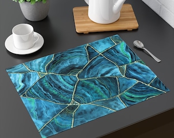 AQUA STRIPE Placemats PK 12 AQUA STRIPE Placemats PK 12