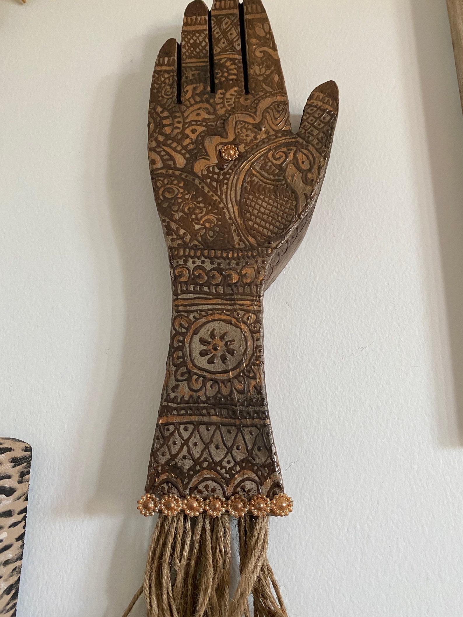 Mehndi Wedding Hand Wall Art Henna Art Yoga Namaste Art Etsy