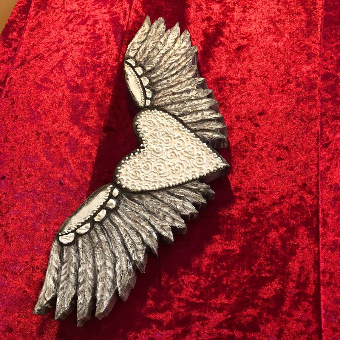 MEXICAN Heart Wall Art SWIRLED HEART Wall Art White Swirl Etsy