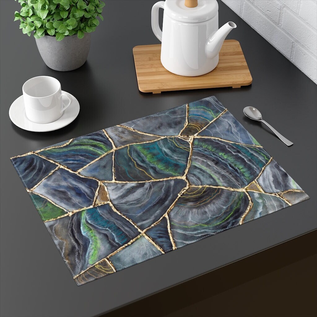 Wood and Resin Table Mat, Resin Table Mat 