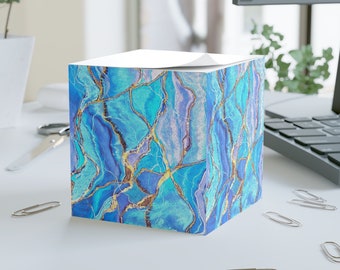 Lavender Sticky Notes Paper Block, Office Gift, Note Cube, Coworker Gift