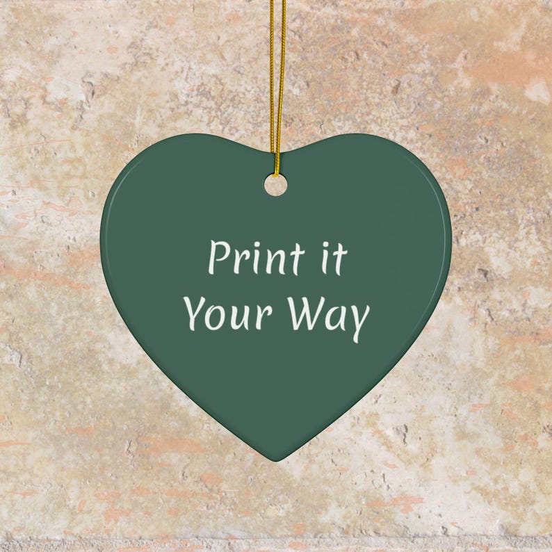 PERSONALIZE *Emerald Malachite Marble Ceramic Ornament | Kintsugi Style Double-Sided, Gift Ornament bild 7
