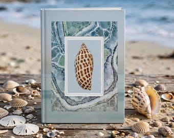Florida Shelling Notes Journal | Seashell Cover Hardcover Notebook, Junonia Shell Beach Comber Notes