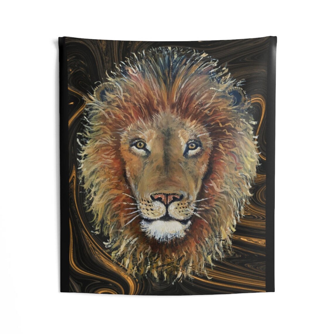 LEO LION Wall Art Tapestry Inspirational Tapestry Large Etsy