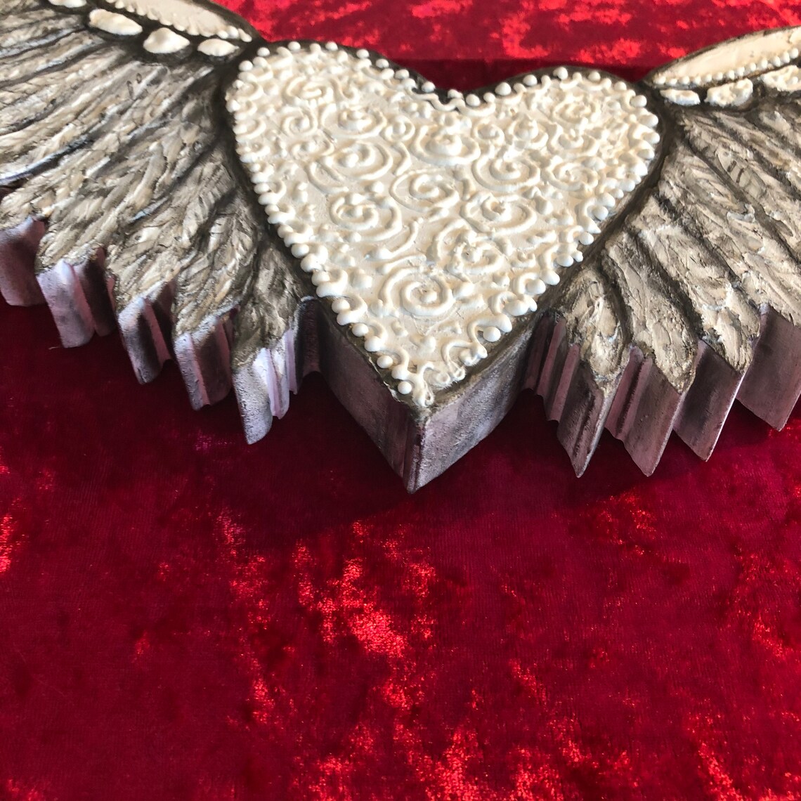 MEXICAN Heart Wall Art SWIRLED HEART Wall Art White Swirl Etsy