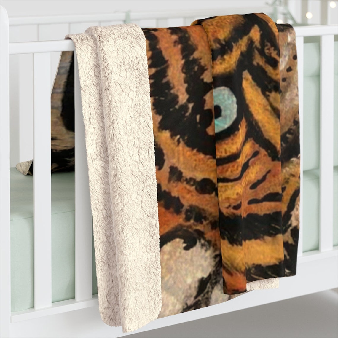 TIGER Blanket Exotic TIGER Blanket Vintage Tiger Blanket Etsy