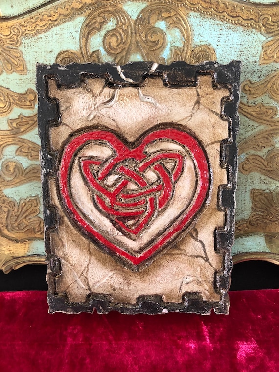 Celtic Heart Wall Art Tile Artifact Plaque Viking - Viking Wall Art Plaque Celtic Heart Wall Art Tile Artifact Plaque Viking - Viking Wall Art Plaque