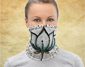 Lotus Namate Neck Gaiter, envoltura de cuello de senderismo, diadema de yoga