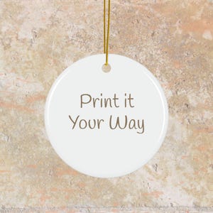 PERSONALIZE * Kintsugi Ceramic Ornament | White Gold Marble, Personalized Gift Valentine, Wedding Favor, Galentine Gift image 6