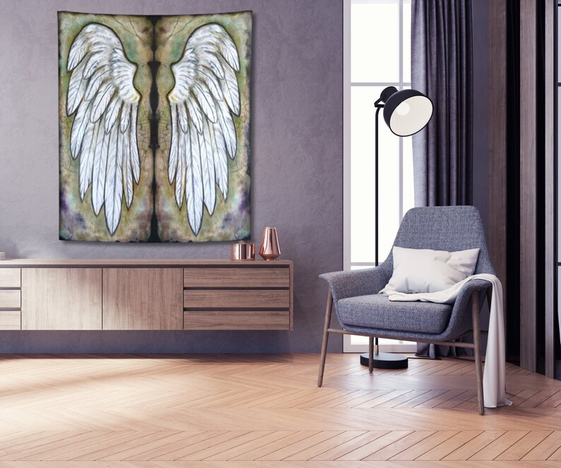 ANGEL WINGS Tapestries BIG Wings Tapestry Wings Painting Etsy